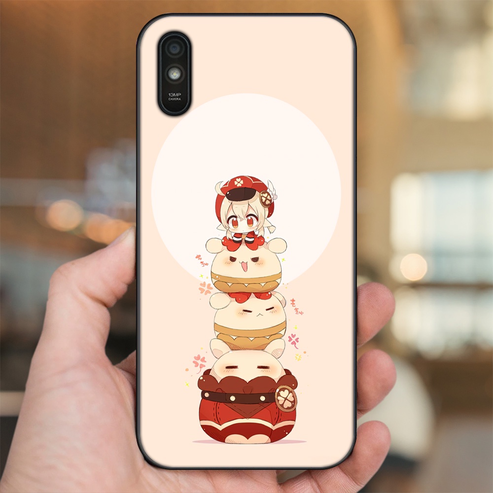 Ốp lưng Xiaomi Redmi 9A viền đen in hình Klee Genshin Impact