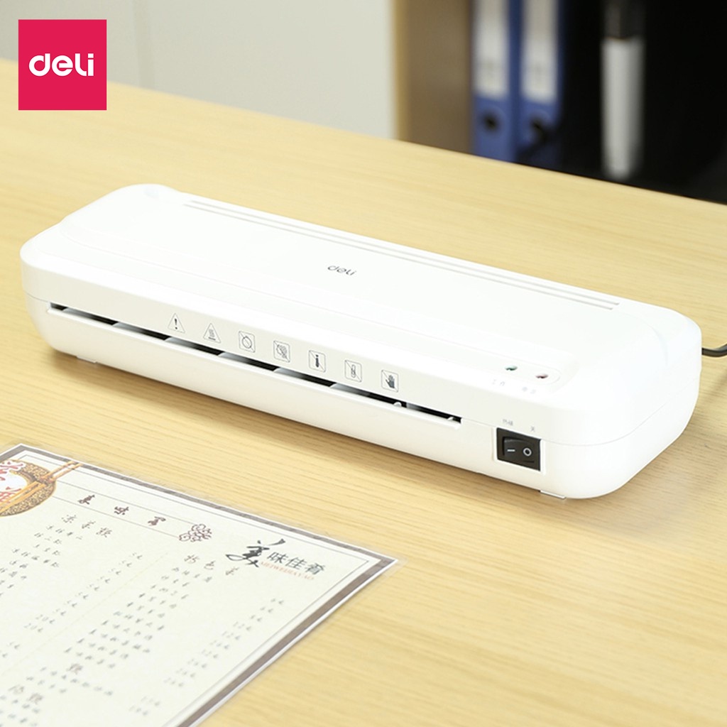 Máy Ép Plastic Khổ A4 Deli Chính Hãng Chuyên Dụng - An Toàn Và Dễ Dàng Sử Dụng - Phù Hợp Ép Màng Ảnh, Poster - E2132