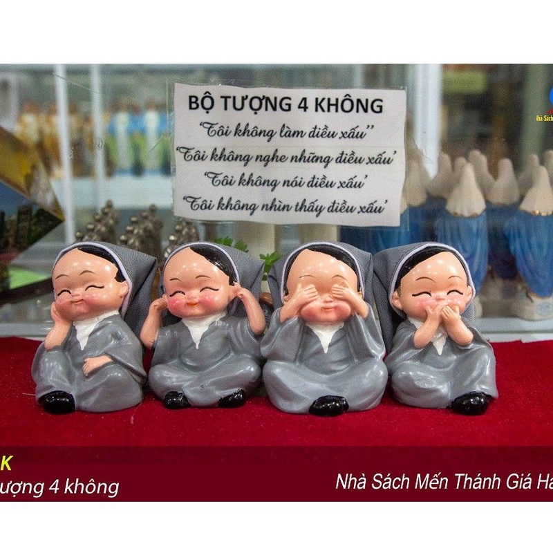Tượng bốn không T1 - Mẫu các sơ Dòng Phaolo  - Quà tặng Công Giáo