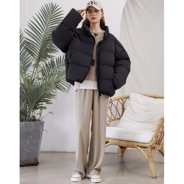 Áo khoác phao béo dáng rộng nữ | BigBuy360 - bigbuy360.vn