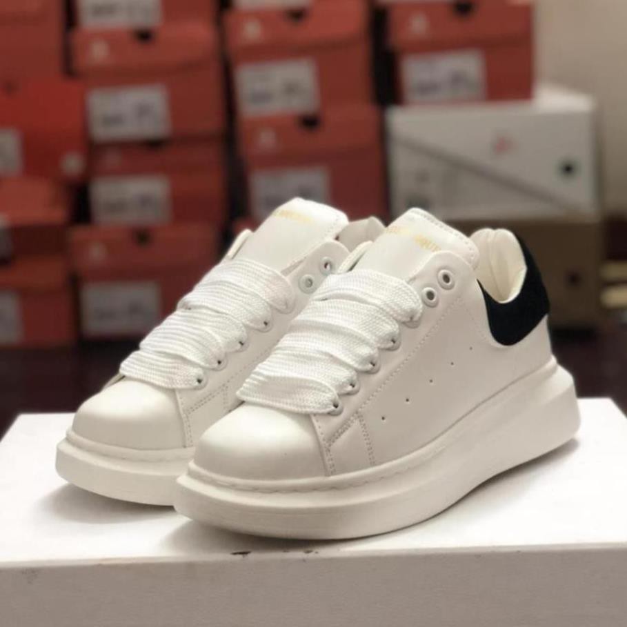 Giày Sneaker MC Queen Trắng, Da Cao Cấp Full Size Nam Nữ