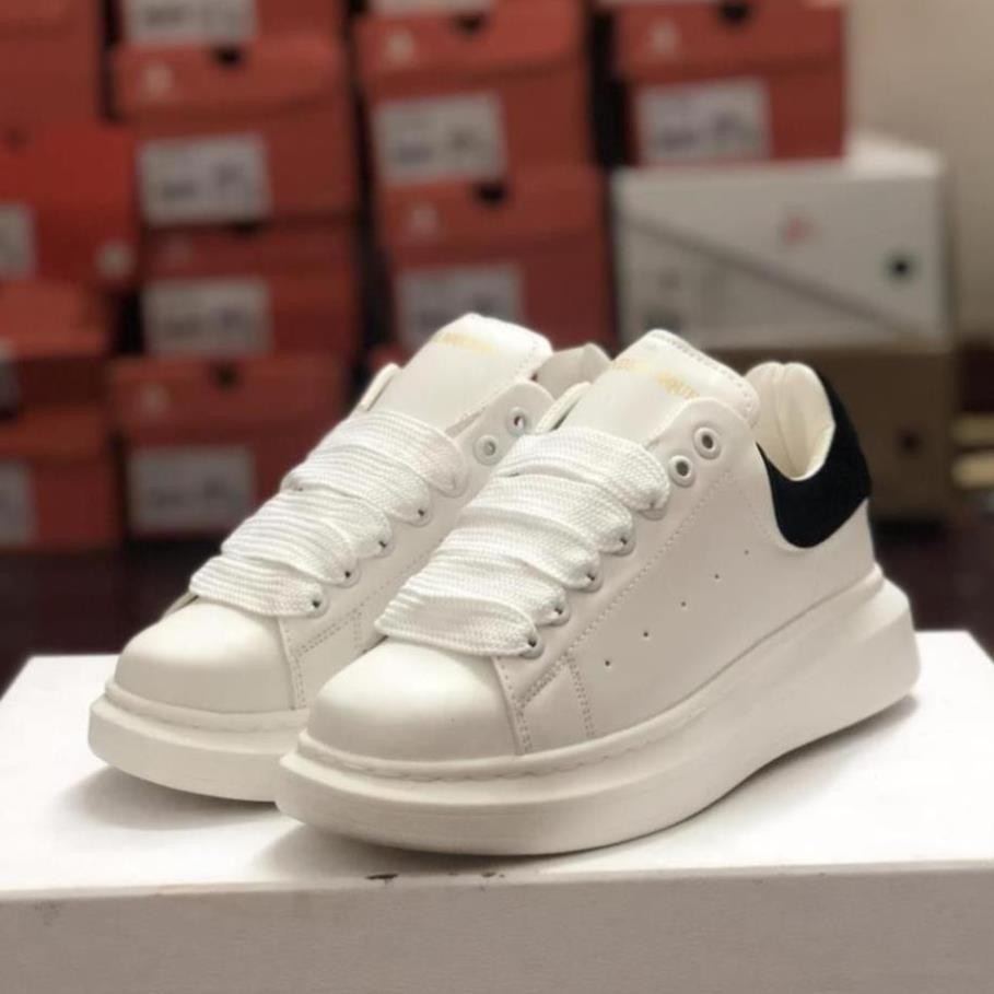 Giày Sneaker MC Queen Trắng, Da Cao Cấp Full Size Nam Nữ (36-43)