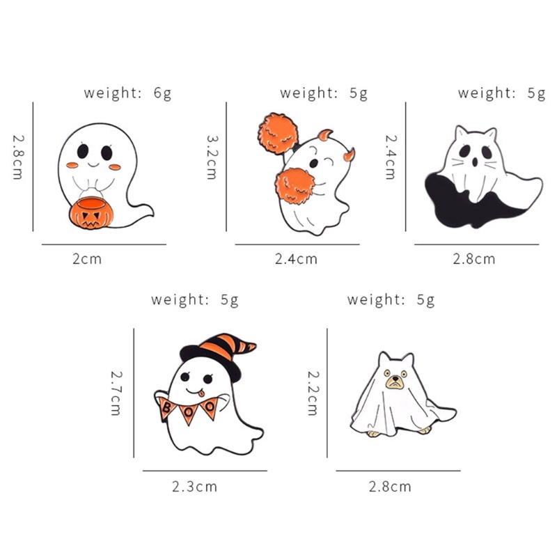 Ghim Cài Áo Hình Ma Halloween Cho Bạn Bè
