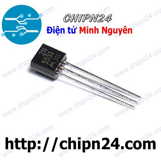 [10 CON] Transistor 2N5551 TO-92 NPN 600mA 160V (5551)