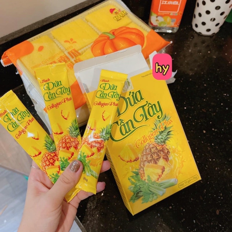 Thạch Dứa Cần Tây Collagen Giảm Cân