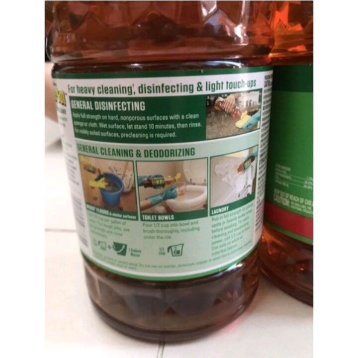 Nước lau sàn pine-sol tiêu diệt 100% virut, vi khuẩn và các mầm bệnh