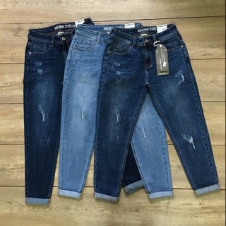 Jean boy xước,trơn và cạp chun