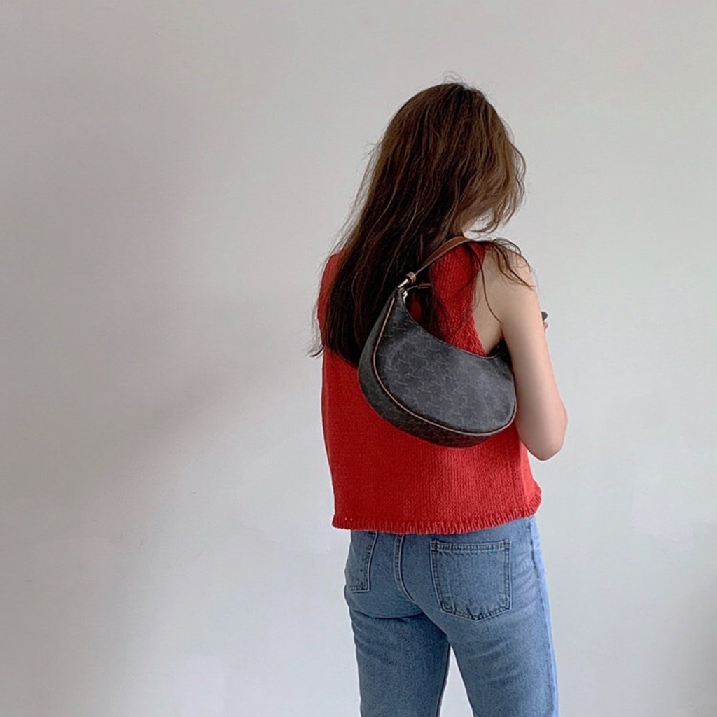 Áo sweater ZHELIHANGFEI không tay lưng cao thiết kế quyến rũ cho nữ