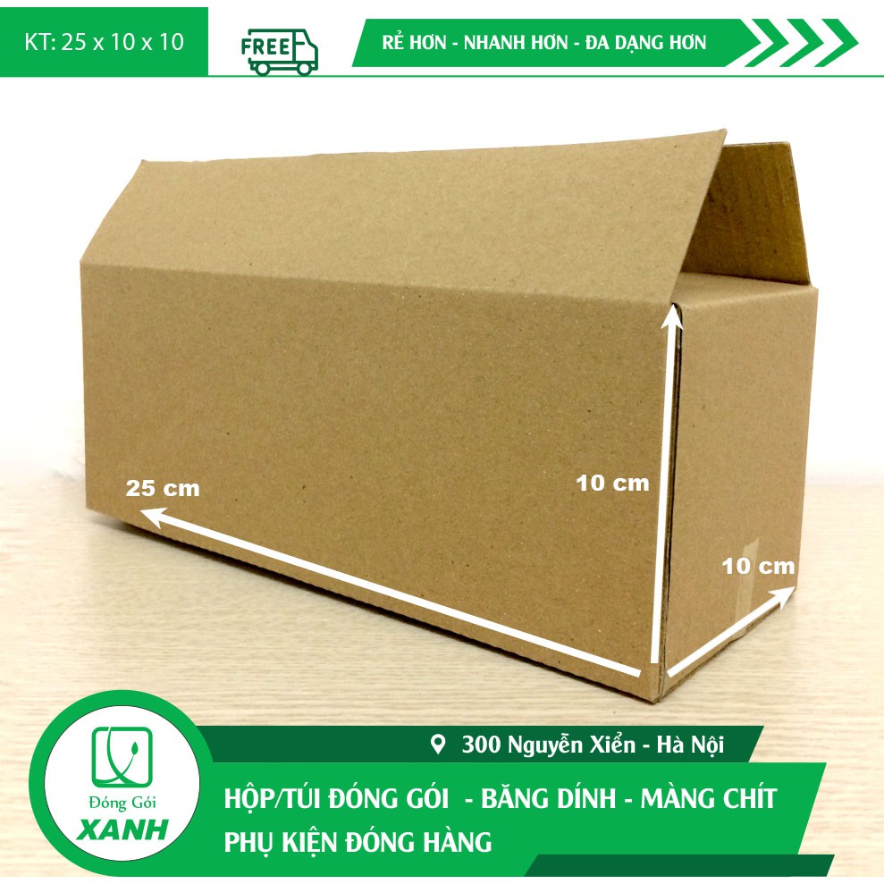 Combo 80 hộp cacton COD 25x10x10 cm