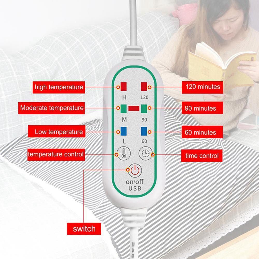 Chăn Sưởi Ấm Điện Tử Cổng USB Có Thể Điều Chỉnh Cho Mùa Đông