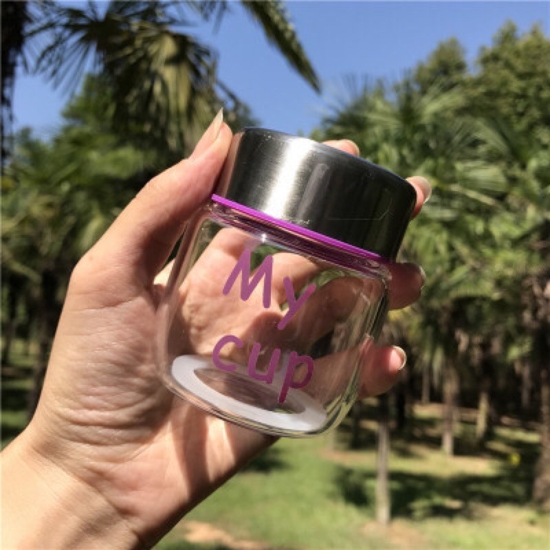 Combo bình thuỷ tinh+túi bọc chống nóng, chống nứt vỡ 150ml