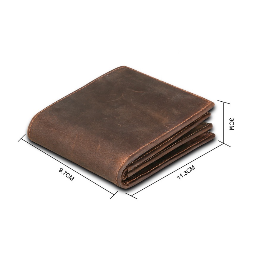 Bóp ví da nam da sáp cao cấp VT0099 - Đồ Da kingshop