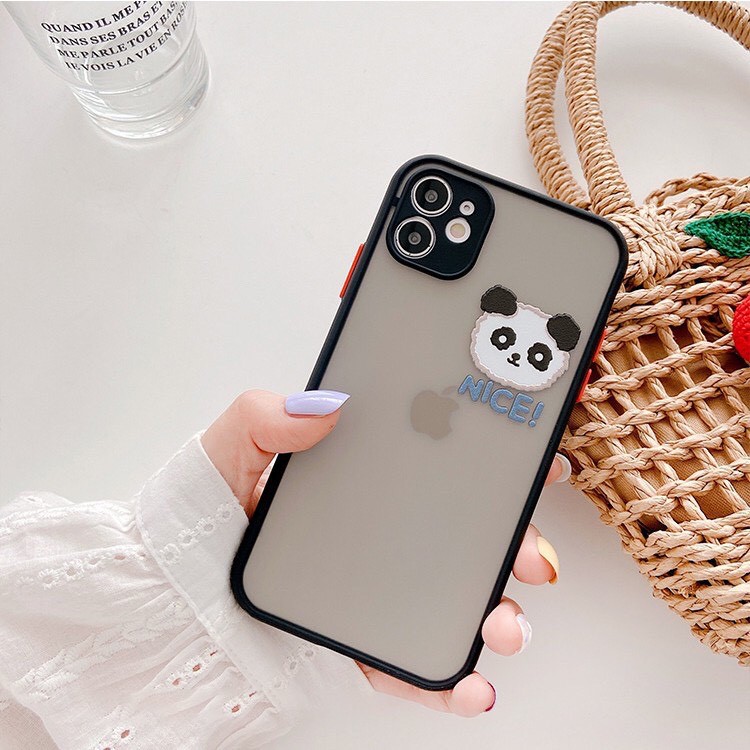 Ốp lưng iphone Panda Case nhám mờ bảo vệ camera - X/Xs/XsMax/11/11 pro/11 promax/12/12Pro