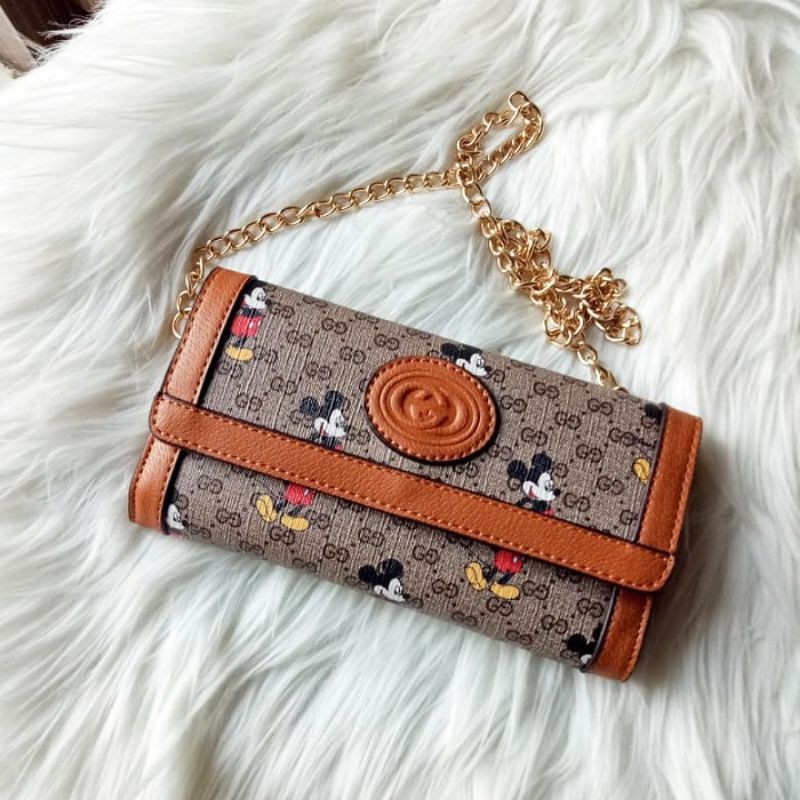 Gucci Túi Đeo Chéo Hình Chuột Mickey Đáng Yêu