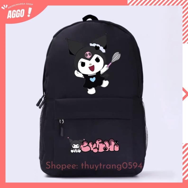 Balo Đi Học Hoạt Hình Kuromi Và My Melody Dễ Thương