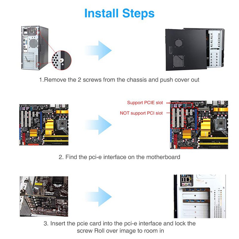 Card Mở Rộng Usb 3.0 Pci-E Sang Usb3.0 Cho Windows 10 / 8.1 / 8 / 7 / Xp | BigBuy360 - bigbuy360.vn