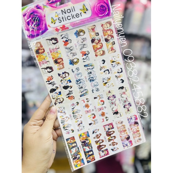 Sticker nước dán trang trí móng
