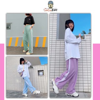 Quần ống rộng cullotes 3 sọc thể thao unisex nam nữ thời trang chất da cá mềm mát - CUTEZOO
