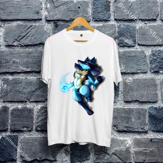 😍áo phông lucario - áo phông lucario mega - lucario t-shirt cá tính - lcr-003