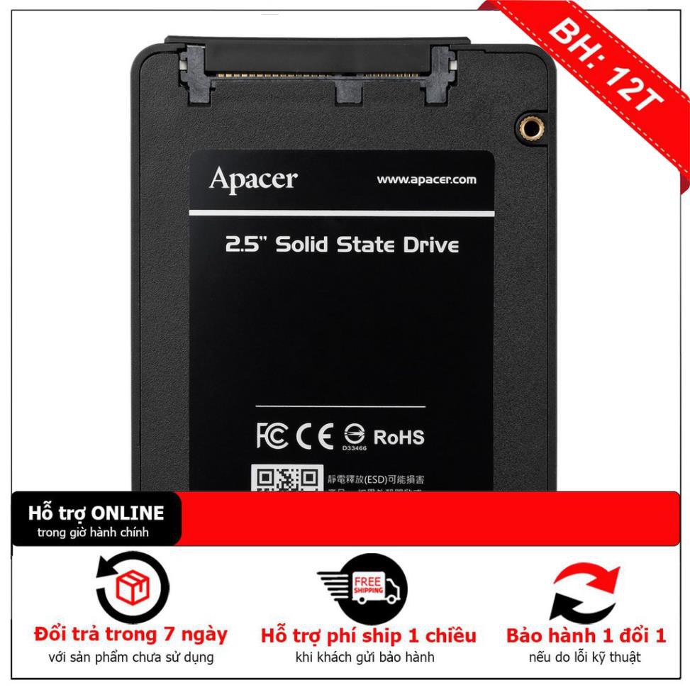 [BH12TH] SSD Apacer Panther 120GB AS340 ( Đọc 505 / Ghi 410 MB/S) - chính hãng