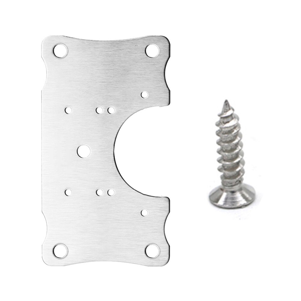 Combo 10 Miếng Tấm Pát Pad Thép Vuông Chữ Nhật Sửa Bản Lề Tủ Cửa Gỗ Lỗ Vít Door Hinge Repair Kit