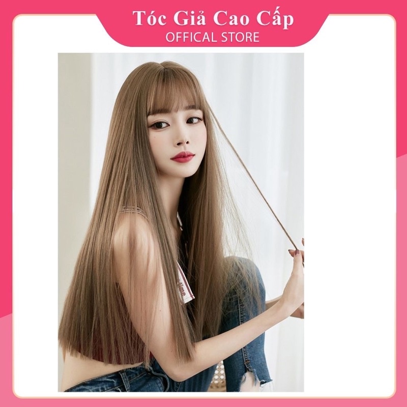 Tóc giả cả đầu nữ nguyên đầu thẳng dài  ❇️FREESHIP ❇️tóc nữ mã 007❇️