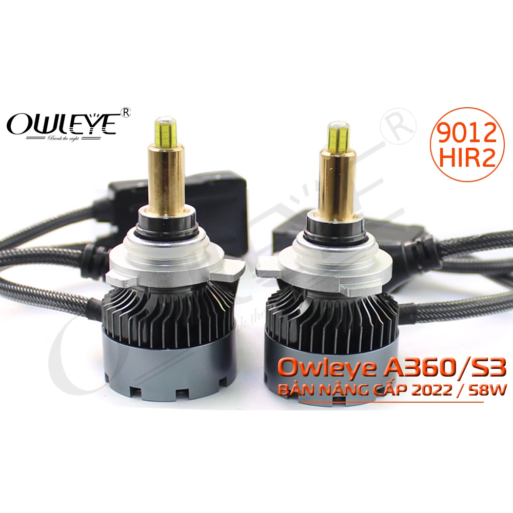 ĐÈN LED Ô TÔ OWLEYE A360/S3 58W – BẢN NÂNG CẤP 2022.