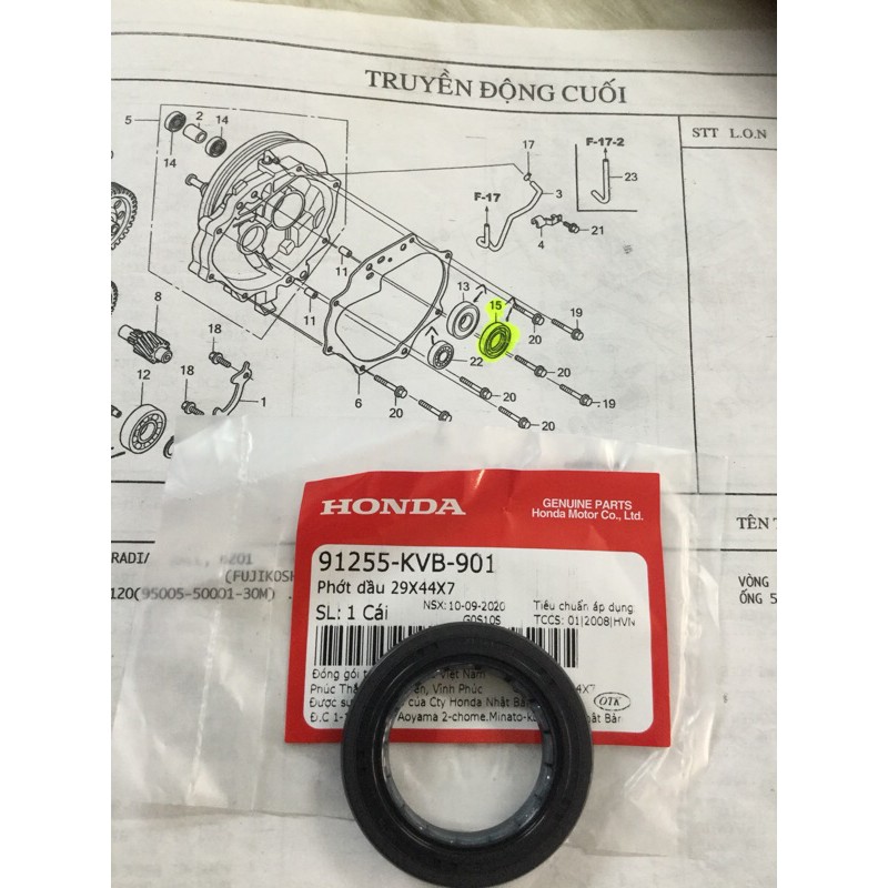 Phớt bên nồi và Láp Ab110