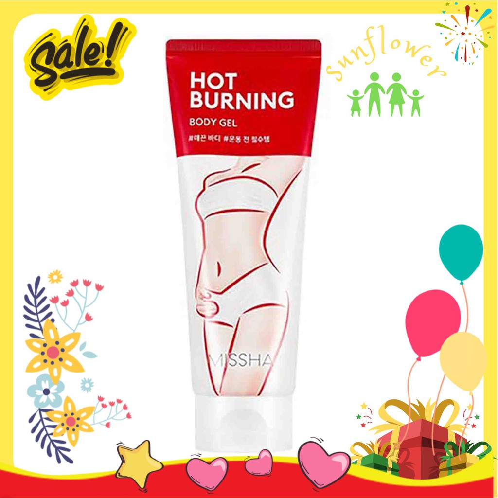 Gel Tan mở bụng Missha Hot Burning perfect Body gel tạo dáng eo thon gọn