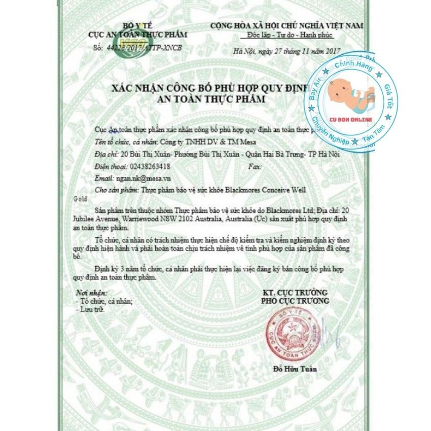 Viên uống tăng khả năng thụ thai Blackmores Conceive Well Gold Hộp 56 Viên của Úc bổ sung cho phụ nữ trước mang thai