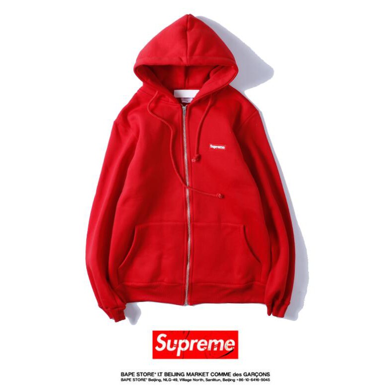 Áo Hoodie Vải Cotton In Chữ Supreme Thời Trang Cho Nam Nữ