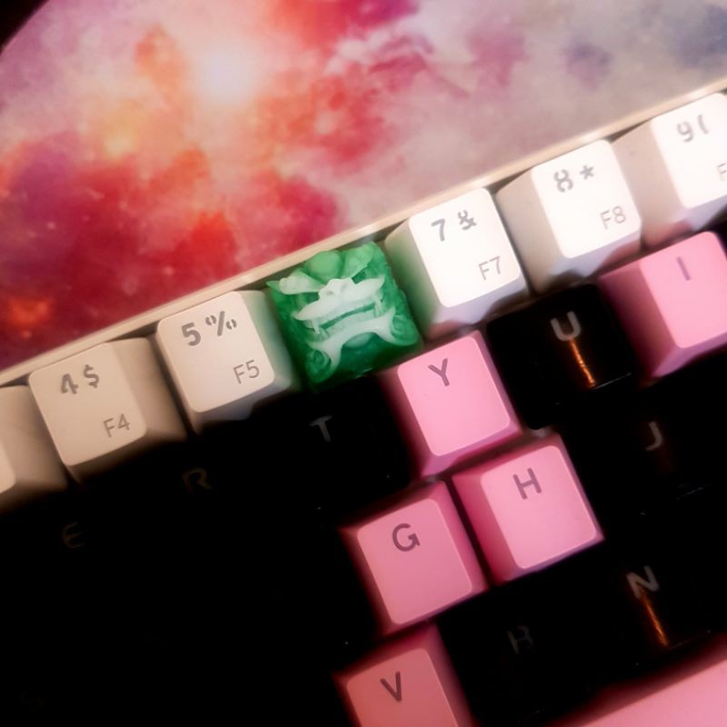 Keycap OEM profile R4 Clone Resin Shishi keycap/Nút bàn phím hình con lân