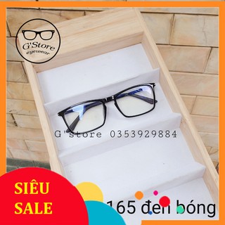 Kính cận nữ mắt vuông gọng nhựa dẻo j165