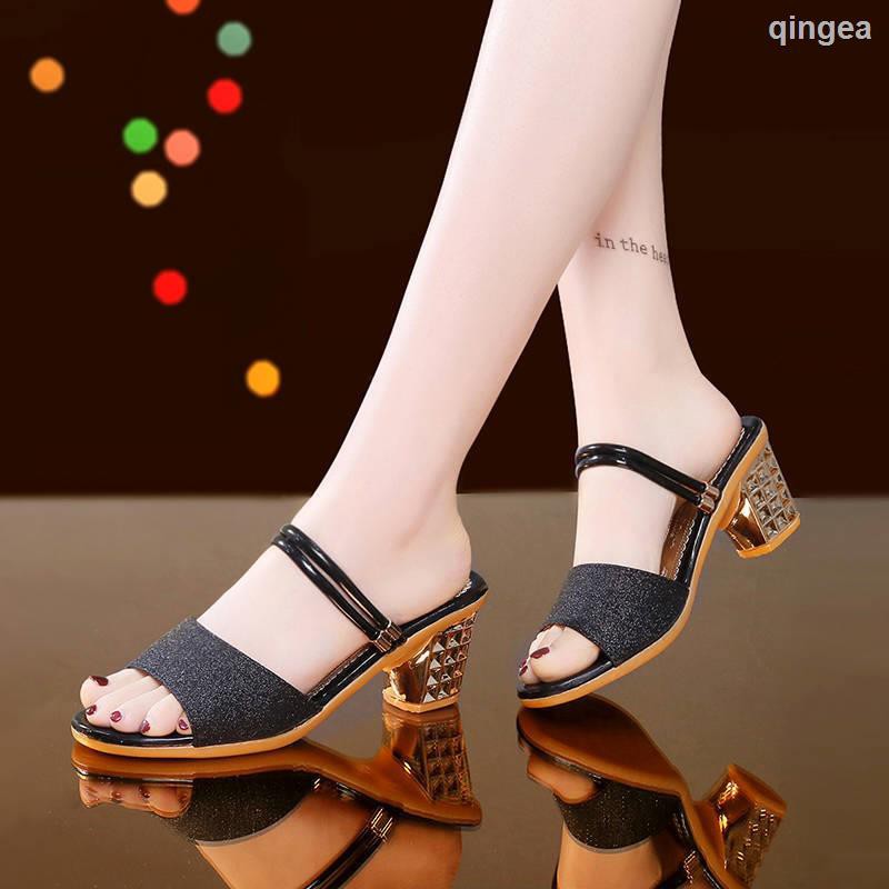 Giày Sandal Đế Thô Kiểu Dáng Trẻ Trung Thanh Lịch Dành Cho Nữ