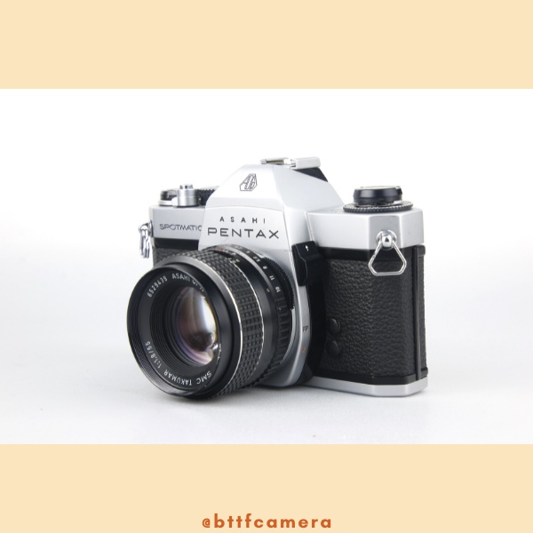 Máy ảnh film Pentax SPF Kèm Ống Kính Pentax Super-Takumar 55mm f1.8