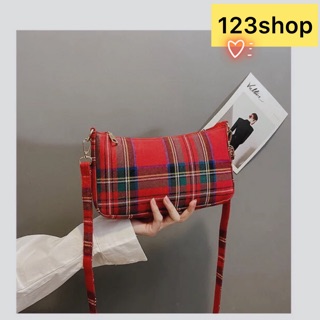 Túi kẹp nách kẻ retro thời trang Vintage 🌸FREESHIP❤️túi đeo chéo nữ hàng cao cấp