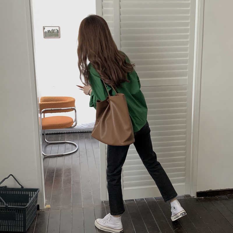 Túi xách tay đeo vai IELGY khóa nam châm sức chứa lớn thời trang dành cho nữ