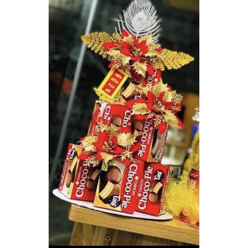 Combo hoa trang trí tháp bánh tài lộc(TẶNG KÈM KEO NẾN)