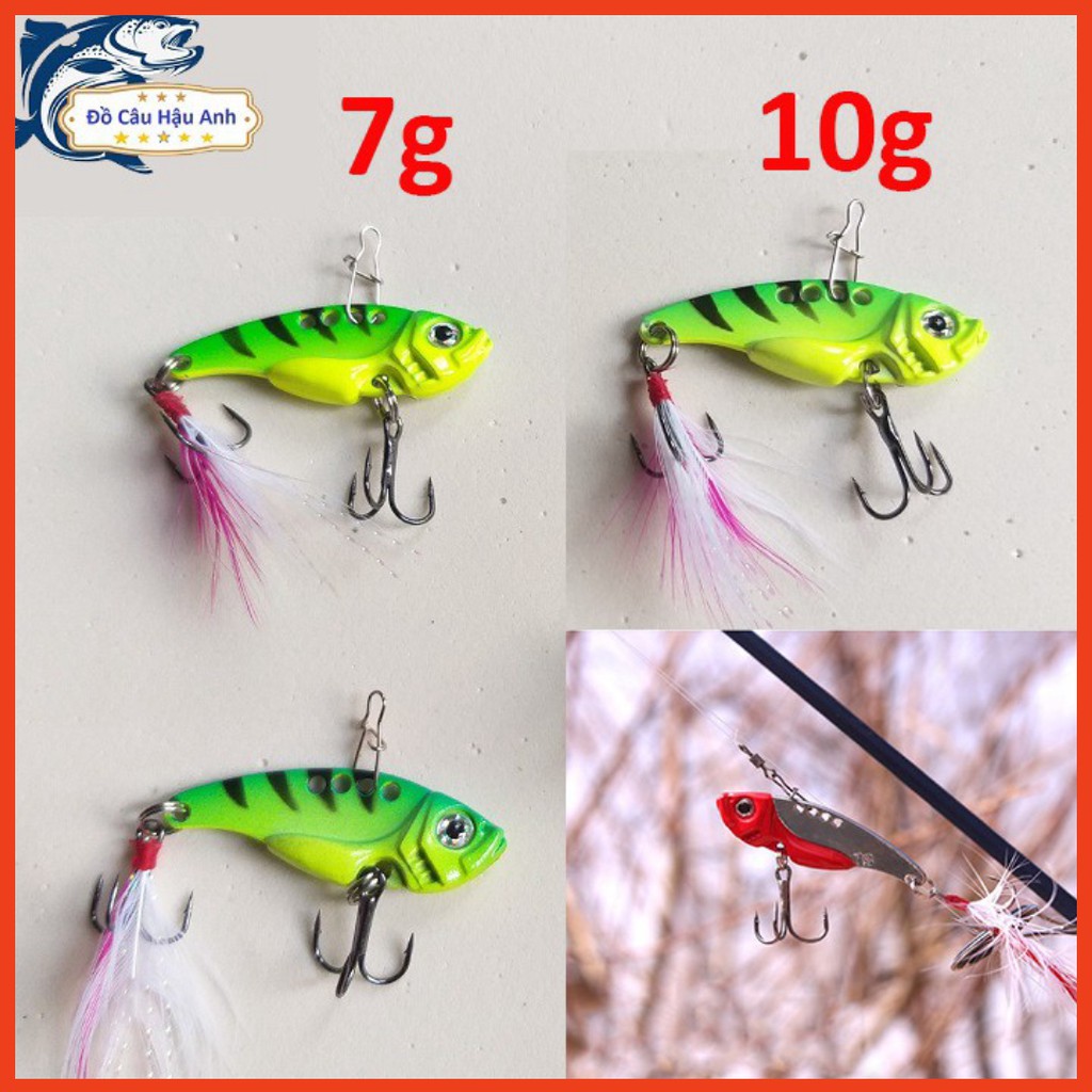 Mồi câu lure cá sắt có đuôi siêu nhạy 7g 10g chuyên câu cá lóc