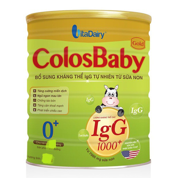 Sữa ColosBaby gold 1000IgG 0+ 800g