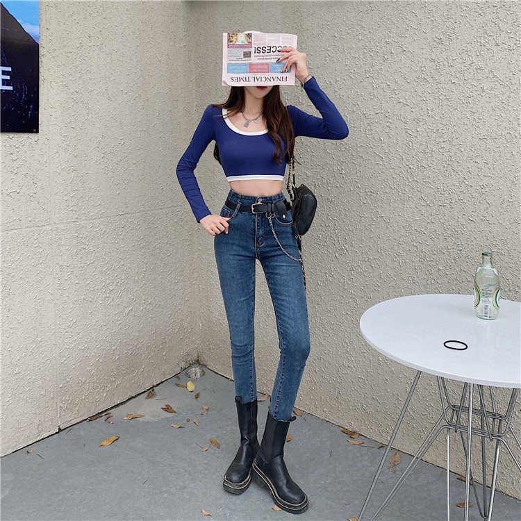 QUẦN JEANS ÔM THỜI TRANG NỮ