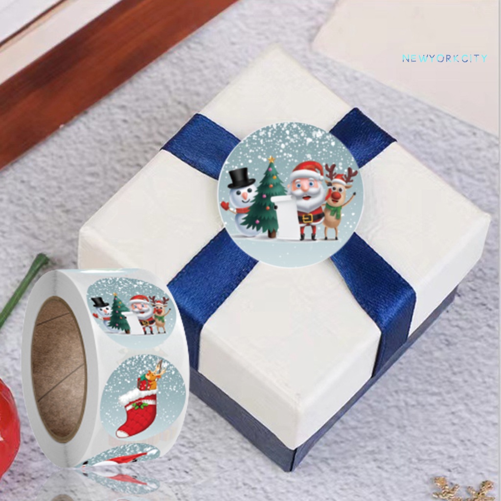 1 Cuộn Miếng Dán Tự Dính Chủ Đề Giáng Sinh Quyến Rũ