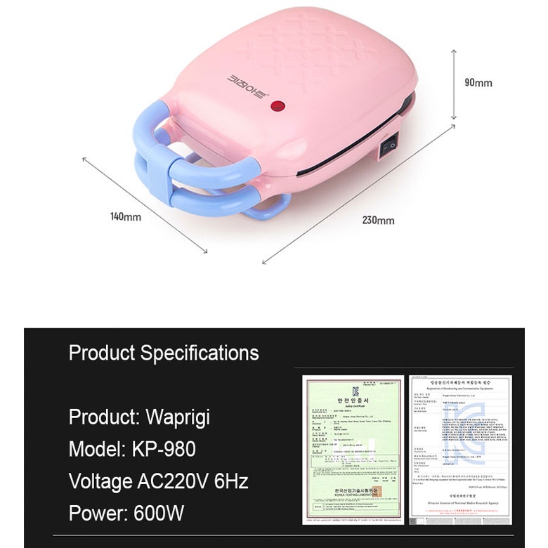 Kitchenart KP-980 Waffle Sandwich Croffle Maker