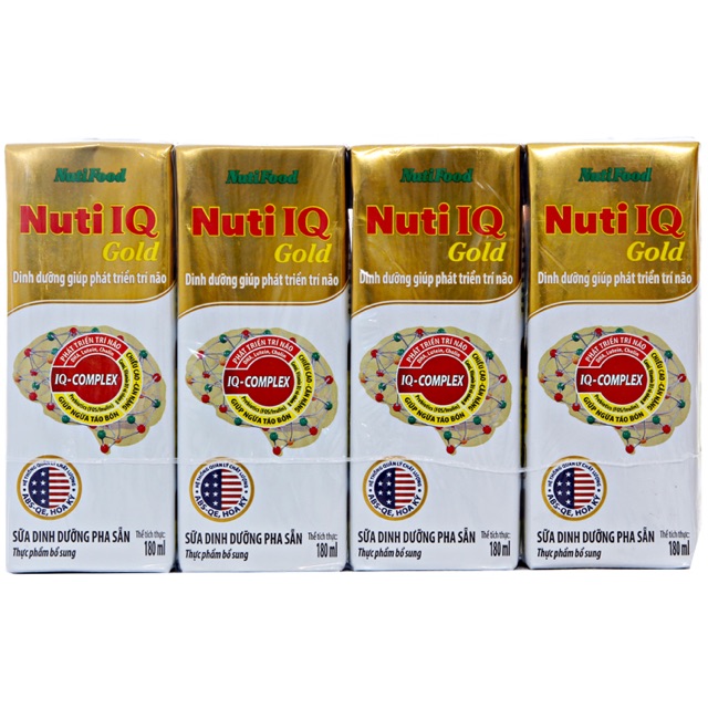 Sữa bột pha sẵn Nuti IQ Gold 180ml