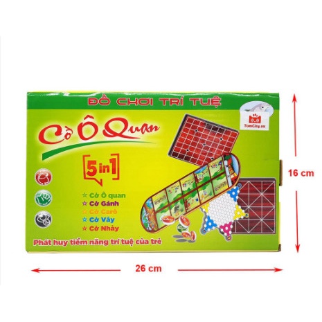 Bộ cờ ô ăn quan 5 in 1