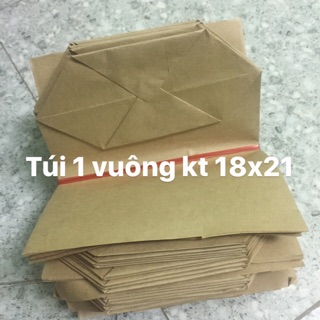 Combo 620 cái túi giấy xi măng kích thước 18x21 loại vuông