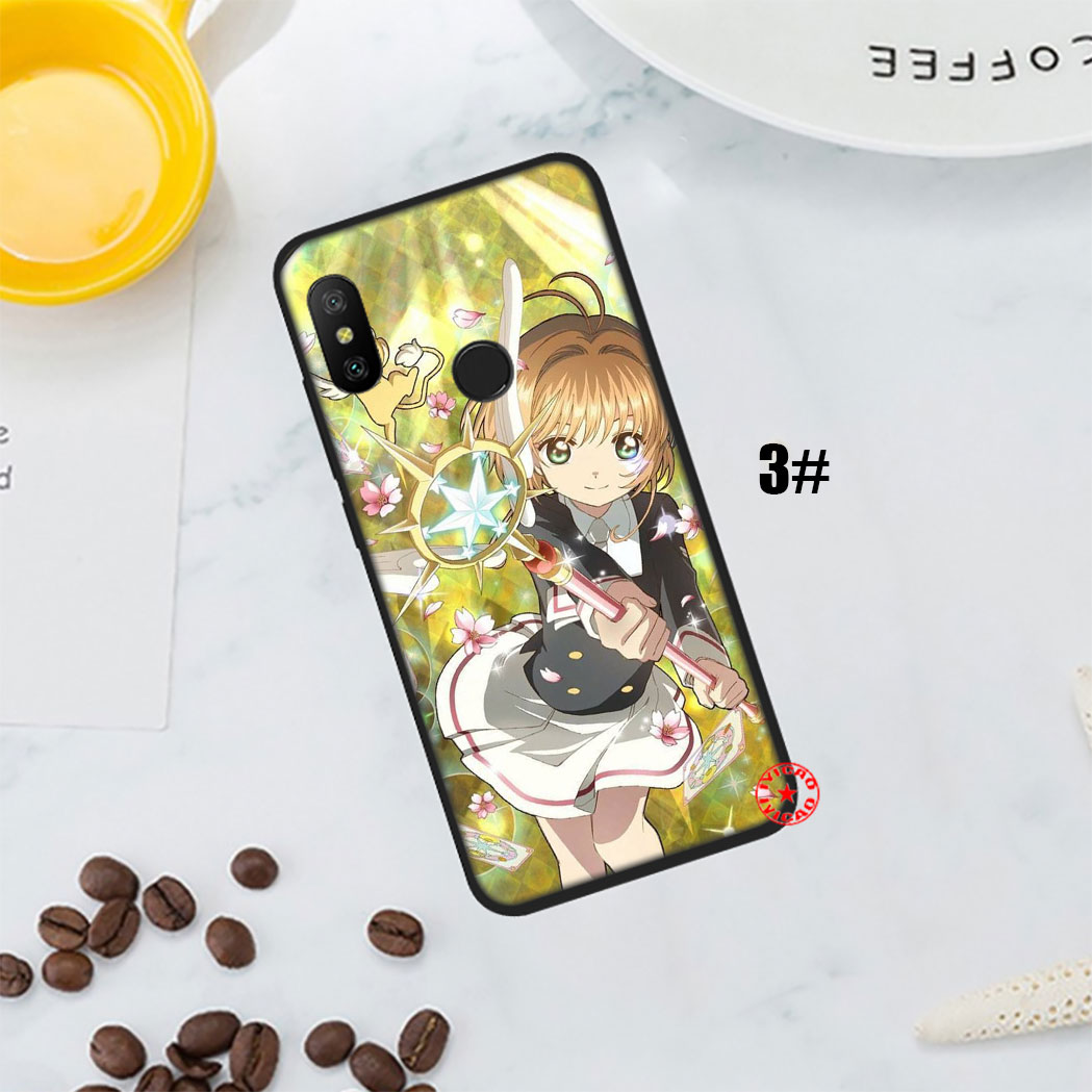 Ốp Điện Thoại Silicon Mềm Họa Tiết Thủ Lĩnh Thẻ Bài Sakura 52qf Cho Xiaomi Redmi Note 5 6 7 Pro 4x Dễ Thương