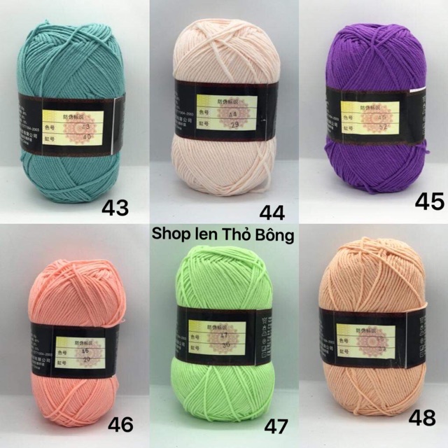 Len milk cotton loại 1