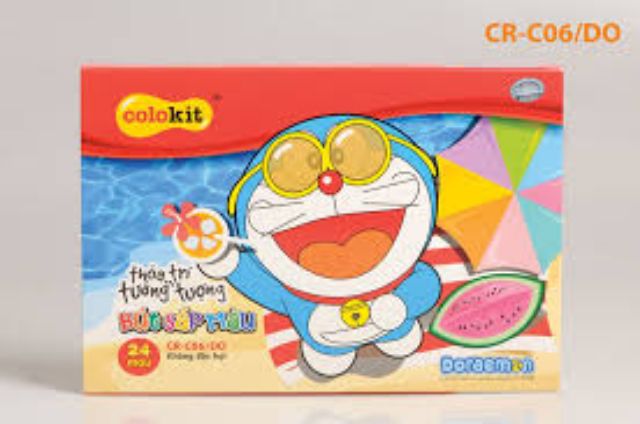 Hộp 24 sáp màu CR06 Doraemon