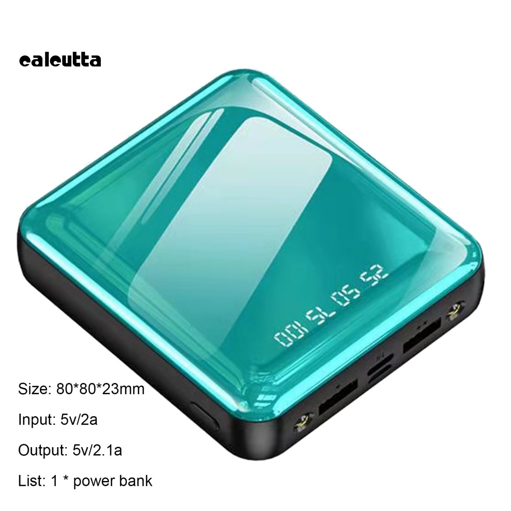 Pin Sạc Dự Phòng Hai Cổng USB Mini Có Đèn LED
